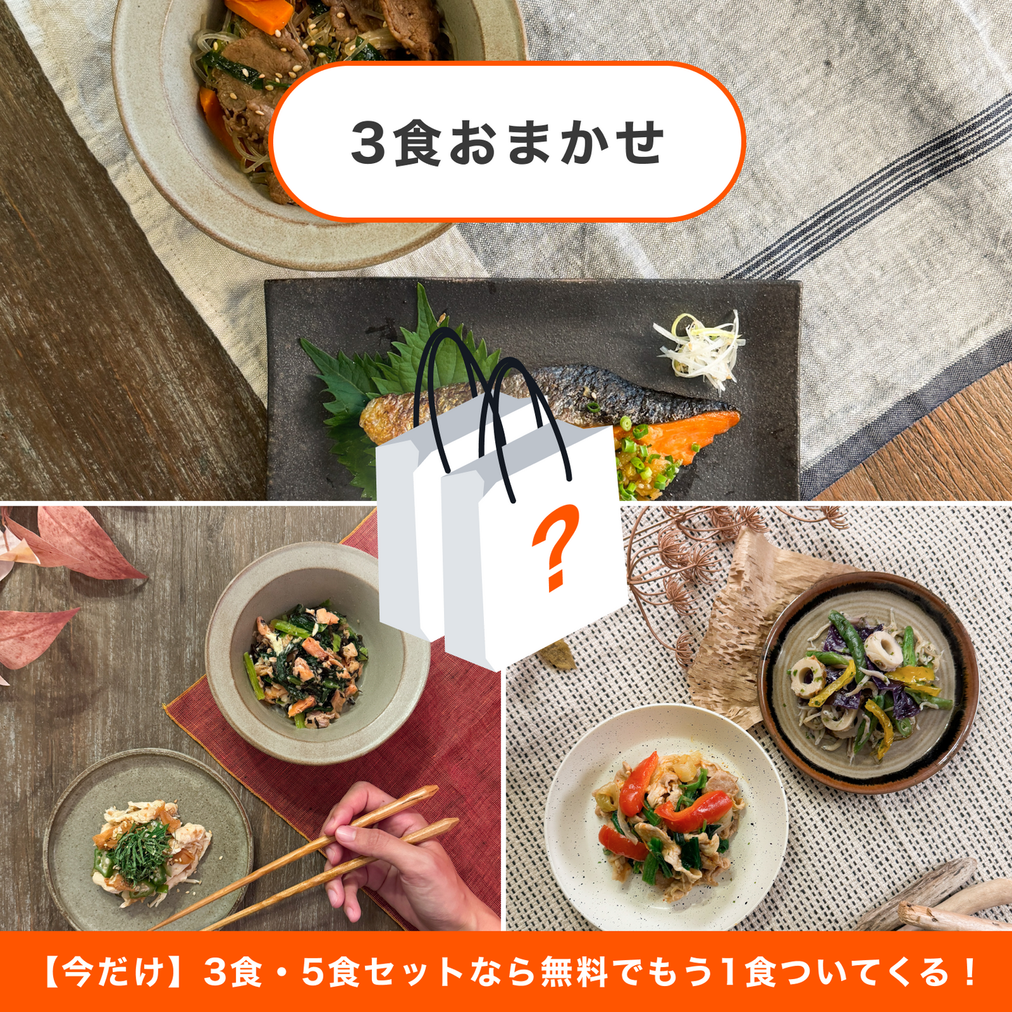 【送料無料】ヘルスケアプラン30 おまかせ3食セット