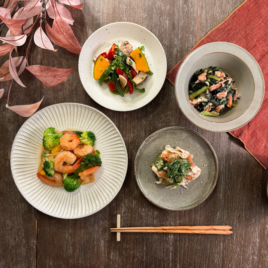 エビと蒸し鶏のパワープレート