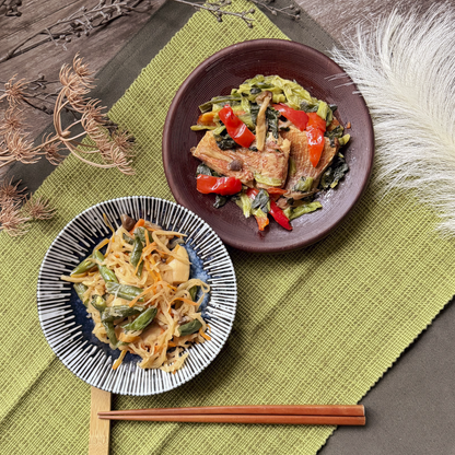 白身魚の西京漬けとゴロゴロチキンのバランスプレート