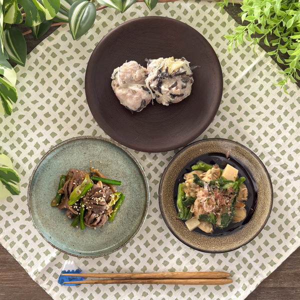 キャベツ巻きと魚介おかかのバランスプレート