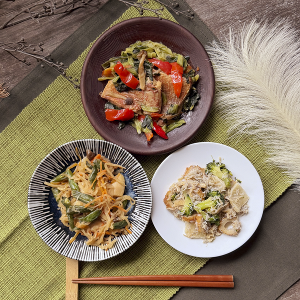 白身魚の西京漬けとゴロゴロチキンの和ごはんプレート