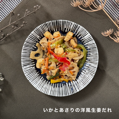 鮭とポークチャップの彩りパワープレート