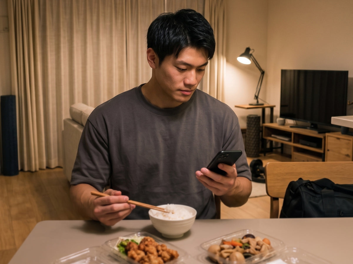 練習は続いている。でも、食事は途切れている。